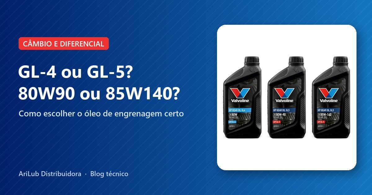 Frascos de óleo de engrenagem Valvoline HP Gear Oil GL-4 80W, GL-5 80W90 e GL-5 85W140